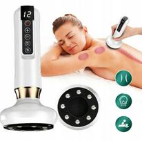 Celiulito masažuoklis su kiniško vakuumo funkcija Humanas DermaSmooth, baltas