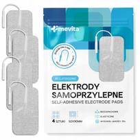 Dideli geliniai elektrodai TENS/EMS elektrostimuliacijai, 4 vnt.