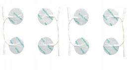 Lipnios gelinės elektrodų pagalvėlės TENS/EMS, apvalios, 2 mm jungtis, 8 vnt.