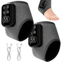 Pėdų ir čiurnų masažuoklis su vibracija, šildymu, belaidis, 2000 mAh, 3 viename