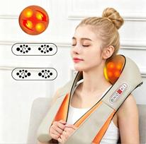 Elektrinis 3D shiatsu kaklo ir nugaros masažuoklis su šildymo funkcija