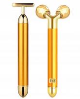 Veido masažuoklis Beauty Bar 24K Gold, pulsinis masažas