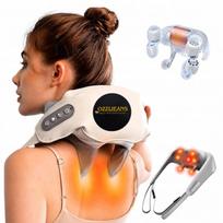 Belaidis Shiatsu 3D kaklo ir nugaros masažuoklis su šildymu