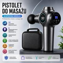 Raumenų masažuoklis LV20 su 8 antgaliais ir dėklu
