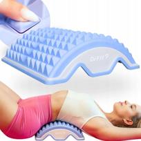 Ergonominė masažinė pagalvė juosmeniui DrFit, šviesiai mėlyna