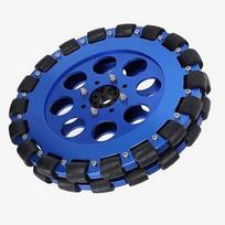 Robotų ratukas OMNI 203 mm, aliuminis, su dvigubais guoliais