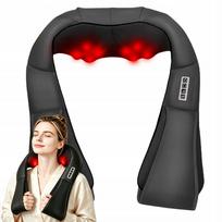 Shiatsu kaklo, pečių ir nugaros masažuoklis su šildymo funkcija