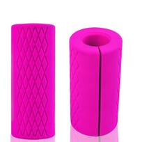 Gym home dumbbell grip, barbell grip, rubber sleeve bulky handle dumbbell barbell dedicated to fitness bloggers blue