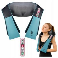 Nugaros ir kaklo masažuoklis SHIATSU su 8 galvutėmis ir LED šildymu