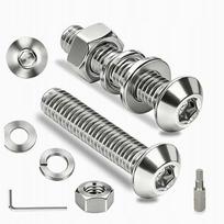 Nerūdijančio plieno varžtų rinkinys M2 x 8 mm, 80 vnt.