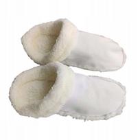 Vaikiškos šiltos šlepetės, skalbiamos, 21 cm, baltos