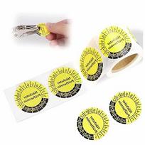 Metaliniai geltoni žetonai CONTROL BADGES 30 mm, 100 vnt.