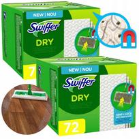 Sausos grindų šluostės SWIFFER, 144 vnt., elektrostatinės