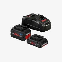 Akumuliatorių rinkinys BOSCH PROCORE 18V, 4.0Ah ir 5.5Ah, su greitu įkrovikliu