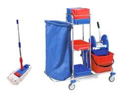 Valymo vežimėlis HOTEL SET su 43 cm šluoste