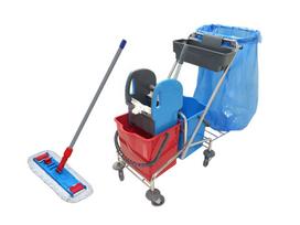 Valymo vežimėlis SET SPARK, 2x20 l, su 40 cm šluoste