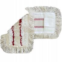 Grindų šluostė Overlay Mop Flat DUO Pocket su spaustuku, medvilnė, 40 cm, 160 g