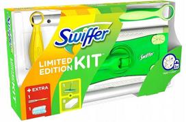 Grindų šluostė SWIFFER Mega Large su 8 šluostėmis ir 2+1 pakuotėmis šiukšlių
