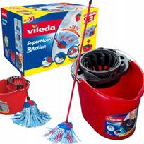 Grindų šluotos ir kibiro rinkinys Vileda SuperMocio 3 Action