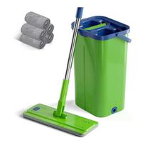 Kibiras ir plokščias šluostė Mastertop, žalias, 38,5 cm