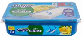 Drėgnos grindų servetėlės SWIFFER, 48 vnt., mopui