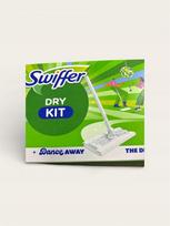 Grindų šluota Swiffer, sausa, balta su blizgučiais, ribotas leidimas