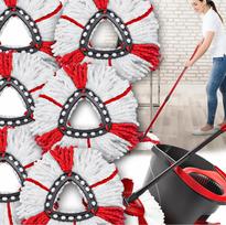 Grindų šluostės Vileda Easy Wring Clean Turbo, 6 vnt., itin gerai sugeriančios