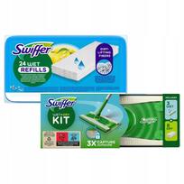 Grindų valymo rinkinys Swiffer: šluostė, 8 sausos ir 27 drėgnos servetėlės