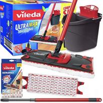 Grindų plovimo rinkinys Vileda Ultramax su kibiru ir išgręžimo sistema