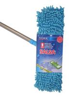 Grindų šluostė YORK FLAT SALSA su mikropluošto teleskopiniu kotu