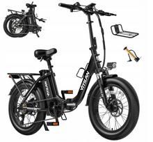 Sulankstomas elektrinis dviratis VITILAN U3, 1056 W, 13 Ah, 45 km/val., 120 km, 20"x3.0