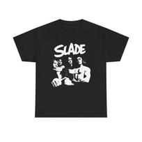 Slade Band Shirt, Glam Rock Legend Tee, 70s Classic Rock T shirt, Vintage Music Graphic Unisex S white