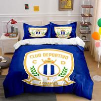 Club Deportivo Leganes Bedding  Bedding Duvet Cover Set Duvet Cover Pillowcases  (1 * Duvet Cover 2 * Pillowcases, without duvet insert) 135x200cm blue