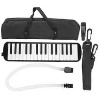 IRIN Melodica 32 klavišų pučiamasis muzikos instrumentas, tinkamas pradedantiesiems(Juoda ) juoda