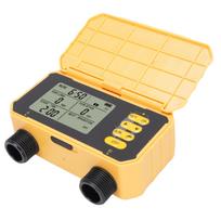 Solar Sprinkler Timer 2 Outlet Auto Timing Rain Delay Water Timer for Garden Yard Irrigation