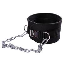 Weightlifting Dip Belt with Chain black