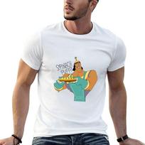 Kronk Emperor’s New Groove Sticker Spinach Pufffs funny T-Shirt Construction Work Tee Shirt XS white