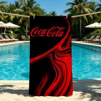 C-Coca-Cola-ES Fashion Logo Towel For Outdoor Camping Beach Towel Super Absorbent Quick-Drying Summer Towel 70cmx140cm(27x55inch) blue