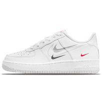 Nike Air Force 1 Low Multi-Swoosh White Particle Grey Photon Dust Bright Crimson GS DO6486-100 36.5 white