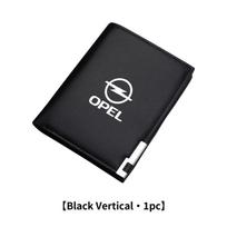 Car Driving Documents Purse ID Card Holder Wallet Case Card Holder For Opel Corsa Astra Insignia Vectra Zafira Meriva Mokka Kr8 black