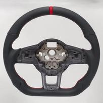 For Volkswagen Tiguan Golf MK7/MK7.5 GTI GTE 2013-2019 Custom Carbon Fiber Leather Sport Racing Steering Wheel Upgrade Leather （No airbag ） juoda