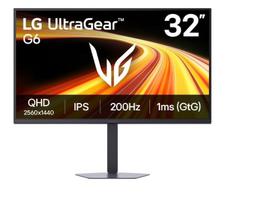 Monitor 32 inches UltraGear G6 QHD 200 Hz 32G620B-B juoda