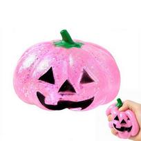 Squishy Maltose Halloween Pumpkin Stress Ball Fidget Sensory Toy for ADHD Autism Slow Rebound Squeeze Toy Adults Halloween Gift rožinė