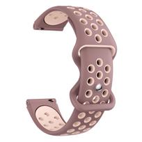 Round Hole Strap for Huawei Watch 5/GT5pro 42mm Quick-dry Breathable Sport Wristband Compatible with Huawei GT5 41mm 18mm universal gray