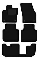 Velour Car Mats For Skoda Kodiaq 7-Seater (2016-) juoda