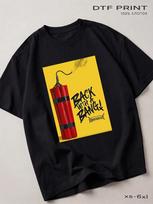 Black Kissin' Dynamite T-shirt, Rock Back in XL yellow