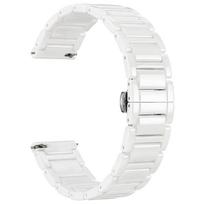 20/22mm Universalūs dirželiai Keraminė apyrankė Huawei Ultimate GT 6 Runner 2 Apyrankė Garmin 570 Venu 4 3 Amazfit Cheetah 2 Ultra 20mm balta