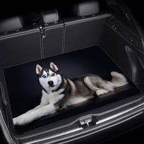 1Pcs Siberian Husky Car Trunk Mat with Anti Slip Cargo Liner Waterproof Rear Storage Protector Floor Mat for SUV Sedan Vehicle I 75*100cm black