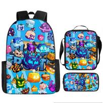 Blox Fruits Kids School Backpack Set Large Capacity Oxford Fabric Rucksack With Crossbody Bag Pencil Case Grades 3-4 17 Backpack