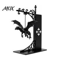 Dragon Bookends for Shelves Flying Bookshelf Light, Decorative Bookend Light & Desk, Creative Desk Accessories Sculpture Book Support, Heavy 1pc